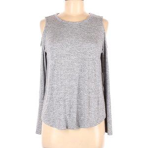 Plus Size Grey Cold Shoulder Top